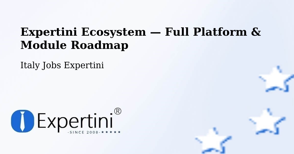 Expertini Ecosystem — Full Platform & Module Roadmap – Solara